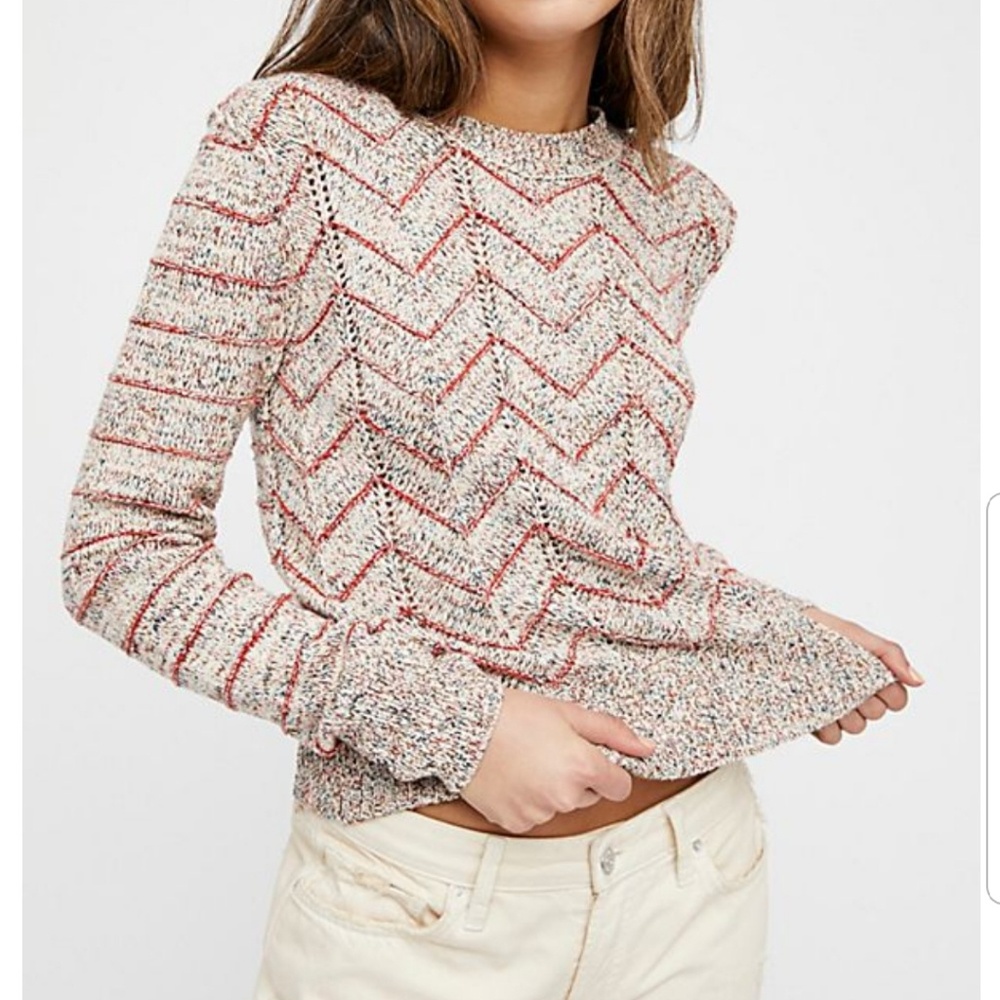 Free People Zig Zag Sweater